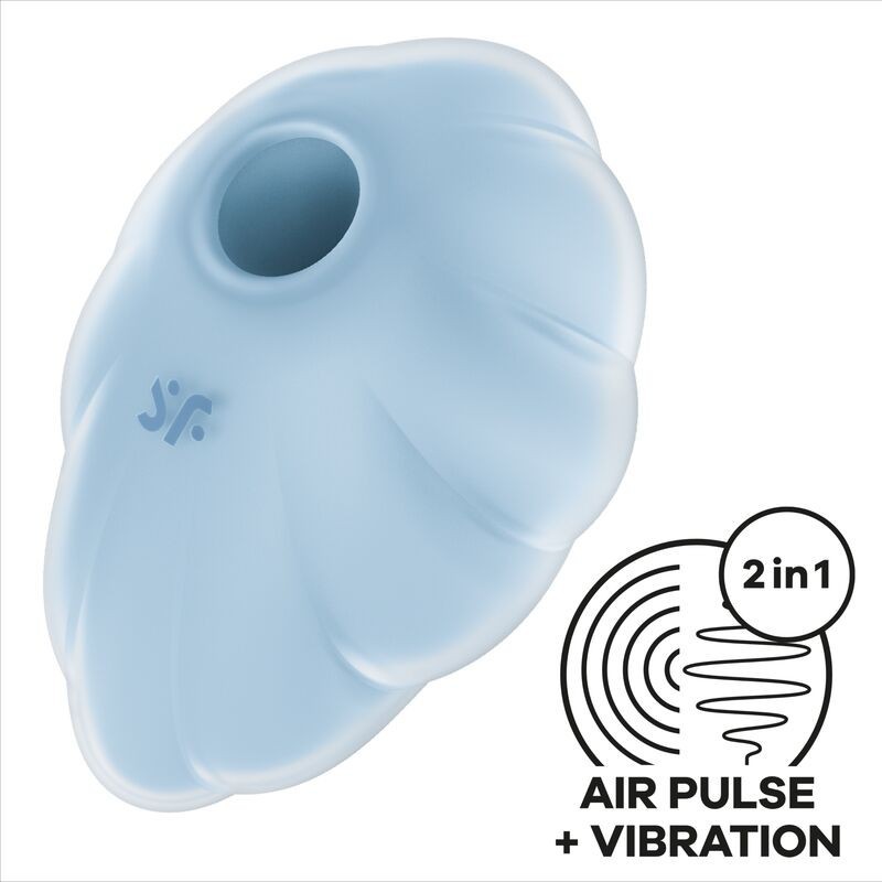 Satisfyer - Cloud Dancer Azul Vibrador Air Pulse | Piumer Erotic
