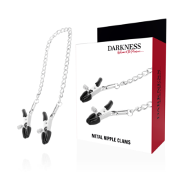 Darkness - Pinzas Ajustables Para Pezones Ajustables Metal | Piumer Erotic
