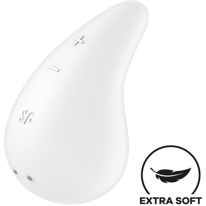 Satisfyer - Dew Drop Vibrador Lay-On Blanco | Piumer Erotic