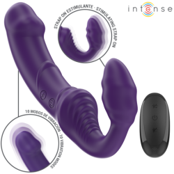 Intense - Jill Vibrador Doble 20 Cm Violeta Control Remoto | Piumer Erotic