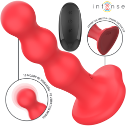 Intense - Cody Vibrador Con Ventosa Rojo Control Remoto | Piumer Erotic