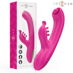 Intense - Christina Vibrador Multifunción Rabbit 22.5 Cm Rosa | Piumer Erotic