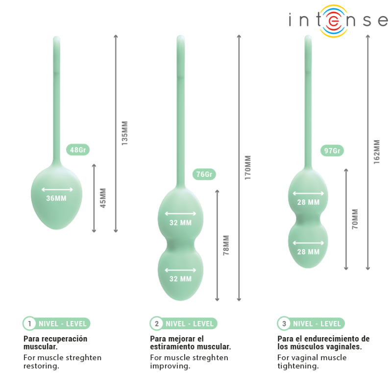 Intense - Charli Kit Bolas Kegel Jade | Piumer Erotic
