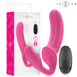 Intense - Amy Vibrador Doble 20 Cm Rosa Control Remoto | Piumer Erotic