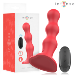 Intense - Cody Vibrador Con Ventosa Rojo Control Remoto | Piumer Erotic