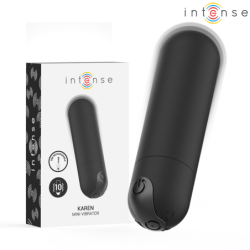 Intense - Karen Mini Bala Vibradora 10 Modos Recargable Negro | Piumer Erotic