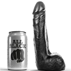 Dildo Realístico Negro Suave 20 Cm de All Black | Piumer Erotic