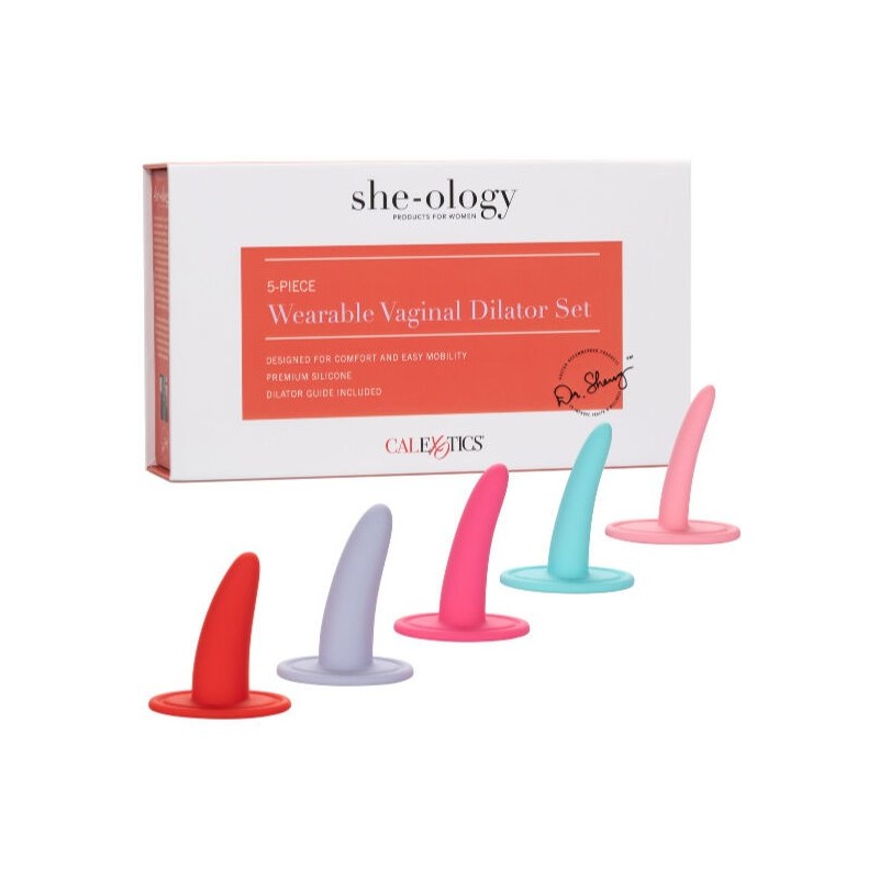 Kit 5Pc Dilatadores Vaginales O Anales Multicolor de Calexotics | Piumer Erotic