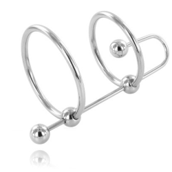 Extreme Anillo Con Stop Uretra de Metal Hard | Piumer Erotic