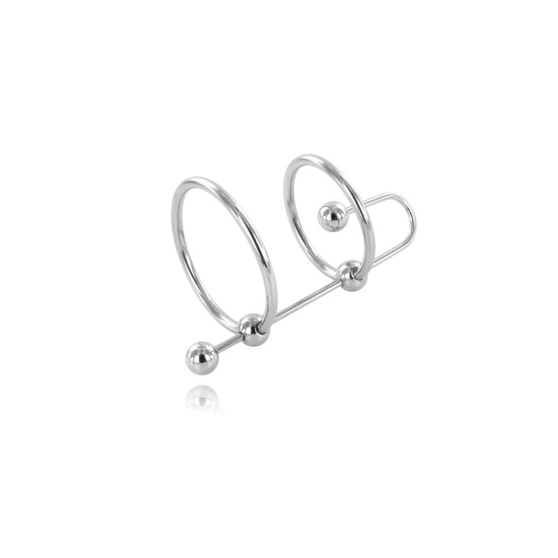 Extreme Anillo Con Stop Uretra de Metal Hard | Piumer Erotic