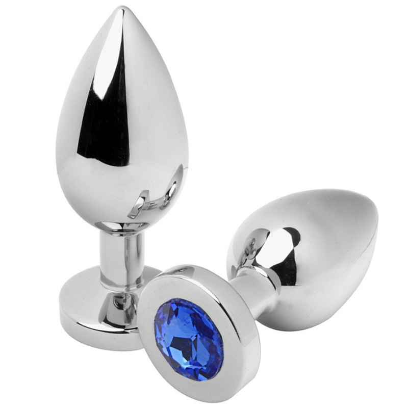 Anal Plug Diamond Blue Small 5.71Cm de Metal Hard | Piumer Erotic