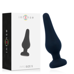Intense - Anal Plug Pipo S Silicone Negro 9.8 Cm | Piumer Erotic