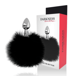 Darkness - Extra Buttplug Anal Con Cola Negro 7 Cm | Piumer Erotic
