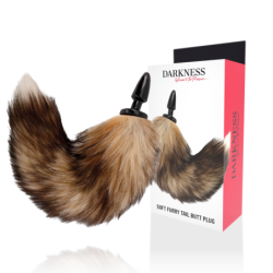 Darkness - Cola Natural Con Plug Anal Silicona 10 Cm | Piumer Erotic