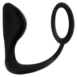 Plug Anal Con Anillo Pene Negro de Addicted Toys | Piumer Erotic
