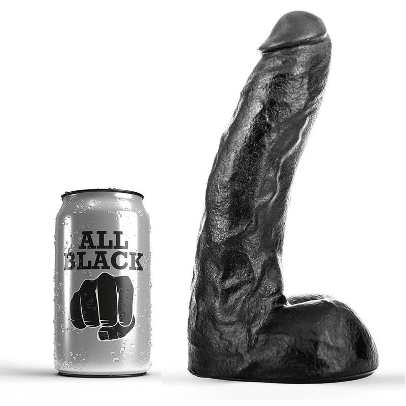 Dong 22 Cm de All Black | Piumer Erotic