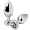 Anal Plug Diamond Transparente Medium 7.62Cm de Metal Hard | Piumer Erotic