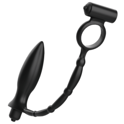 Plug Anal Con Anillo Vibrador de Addicted Toys | Piumer Erotic