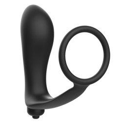 Plug Anal Vibrador Con Anillo Pene de Addicted Toys | Piumer Erotic