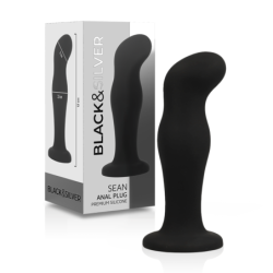 Sean Plug Anal Silicona Premium Negro de Black&Silver | Piumer Erotic