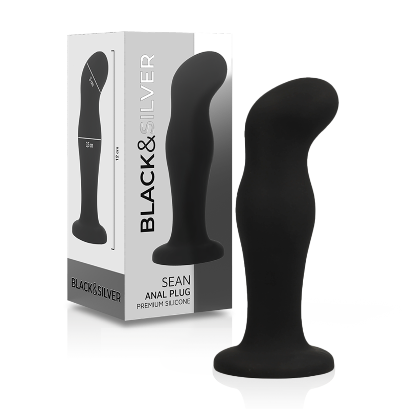 Sean Plug Anal Silicona Premium Negro de Black&Silver | Piumer Erotic