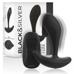 Dwayne Plug Anal Silicona Control Remoto de Black&Silver | Piumer Erotic