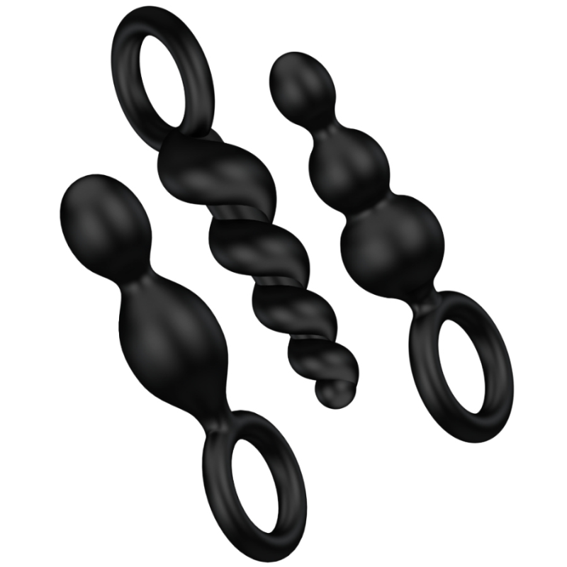 Satisfyer - Anal Plugs Set 3 Pcs Negro | Piumer Erotic