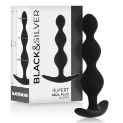 Rupert Cadena Bolas Anales 10 Cm de Black&Silver | Piumer Erotic
