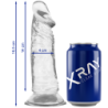 Xray Clear Dildo Transparente 16.5Cm X 4Cm | Piumer Erotic
