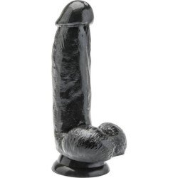 Dildo 12 Cm Con Testículos Negro de Get Real | Piumer Erotic