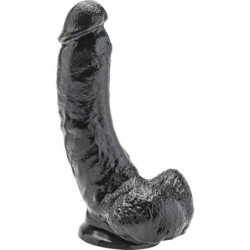 Dildo 20,5 Cm Con Testículos Negro de Get Real | Piumer Erotic
