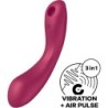 Satisfyer - Curve Trinity 1 Air Pulse Vibration Rojo | Piumer Erotic