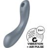 Satisfyer - Curve Trinity 1 Air Pulse Vibration Gris | Piumer Erotic
