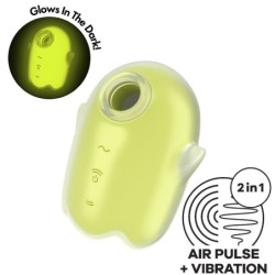Satisfyer - Glowing Ghost Air Pulse & Vibrador Amarillo | Piumer Erotic
