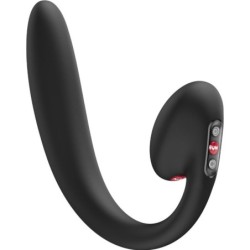 Crescendo Doble Vibrador Insertable Air Pulse Negro de Fun Factory | Piumer Erotic