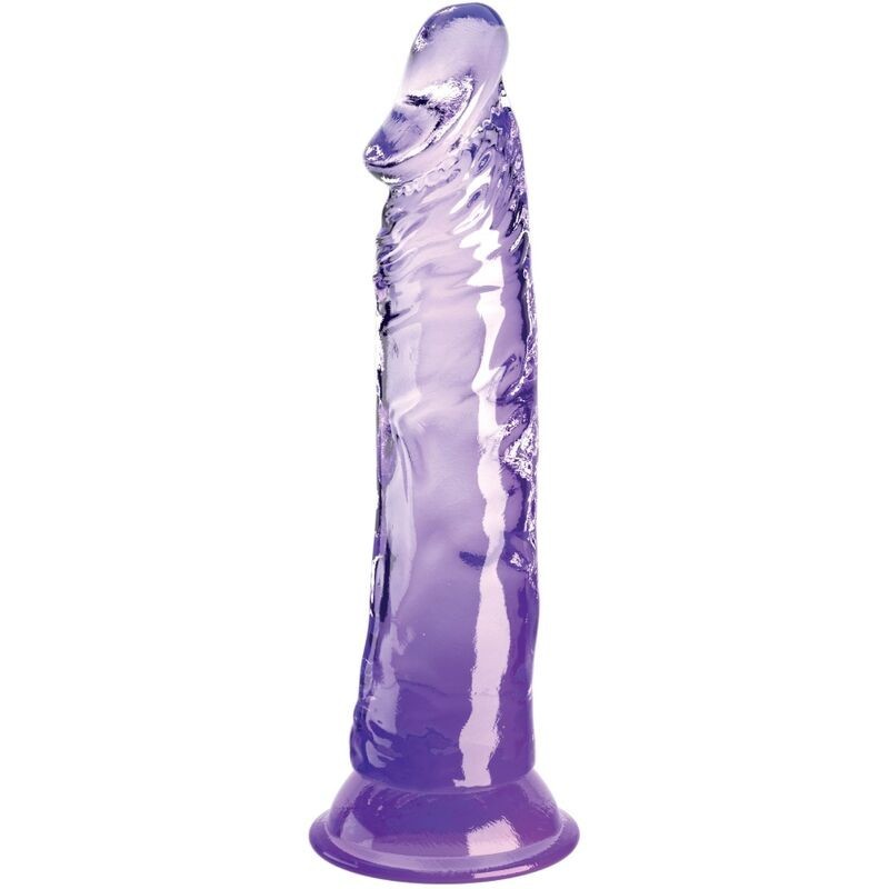 Clear Pene Realístico 19.7 Cm Morado de King Cock | Piumer Erotic