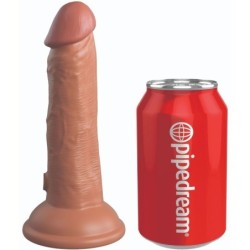 Élite Dildo Realístico Silicona 15.2 Cm Caramelo de King Cock | Piumer Erotic