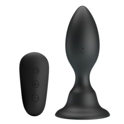 Plug Anal Con Vibración Negro Control Remoto de Mr Play | Piumer Erotic