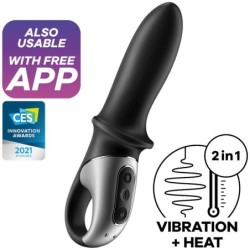 Satisfyer - Hot Passion Vibrador Anal App Negro | Piumer Erotic