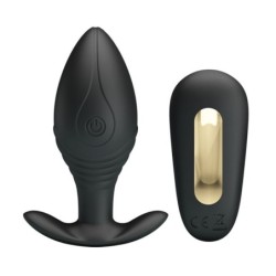 Pretty Love - Regina Plug Anal Vibrador Recargable Negro | Piumer Erotic
