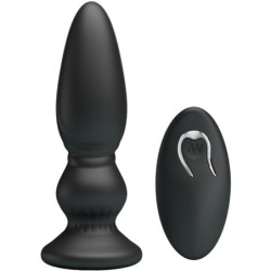 Vibrador Potente Control Remoto Anal Plug Negro de Mr Play | Piumer Erotic