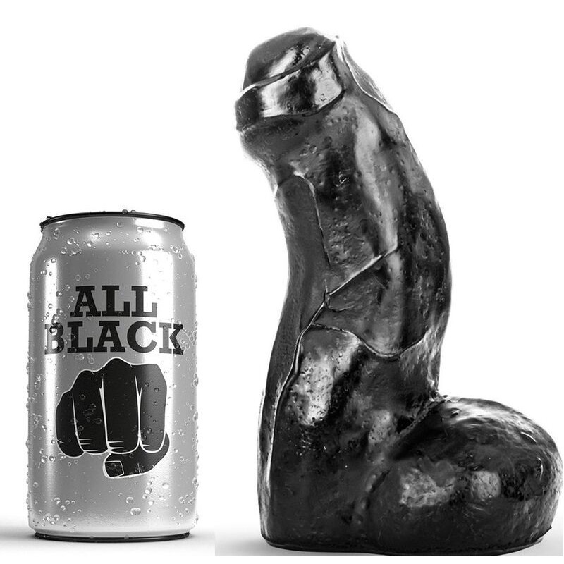 Realistic Dong Negro 17 Cm de All Black | Piumer Erotic