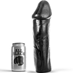 Dong 28 Cm Sin Testículos de All Black | Piumer Erotic