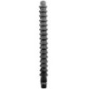 Mega Ripple Ducha Anal Silicona 28.5 Cm de All Black | Piumer Erotic
