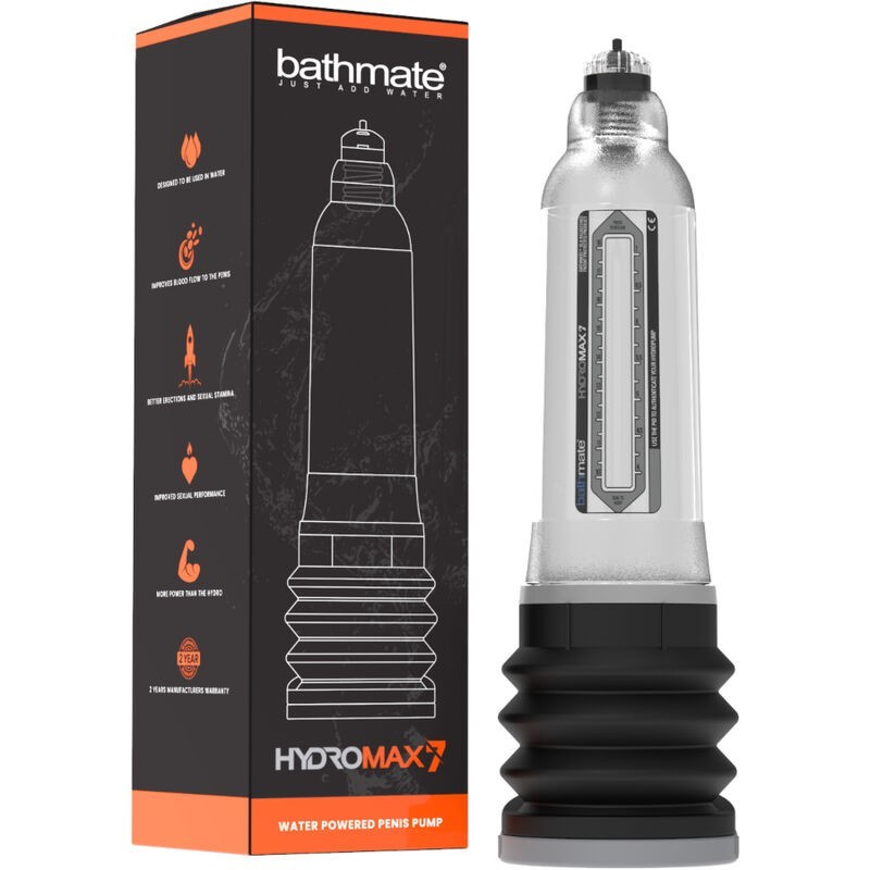 Hydromax 7 Bomba Aumento Pene Transparente de Bathmate | Piumer Erotic