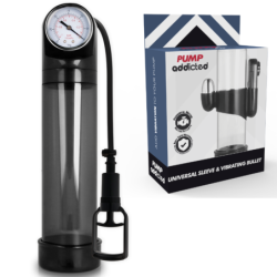 Bomba Erección Rx9 Negro Con Vibrador de Pump Addicted | Piumer Erotic