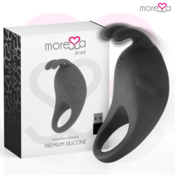 Brad Premium Silicone Recargable Negro de Moressa | Piumer Erotic