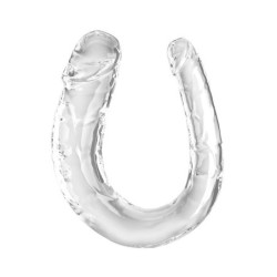 Double Trouble Dildo Doble 33 Cm Transparente de King Cock | Piumer Erotic