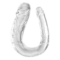 Double Trouble Dildo Doble 44 Cm Transparente de King Cock | Piumer Erotic