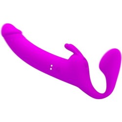 Zanini Dildo Strap-On Sin Arnés 10 Vibraciones Morado de Pretty Love | Piumer Erotic